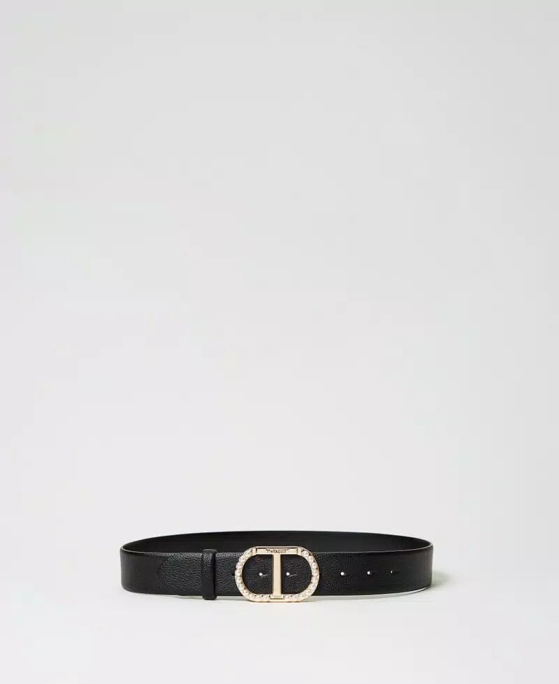 Twinset Milano Cintura con fibbia Oval T e perle Cintura - Boutique Luisa Trendy
