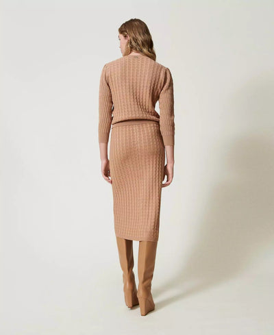 Twinset Milano Gonna longuette fitted in maglia con bottoni Gonna - Boutique Luisa Trendy