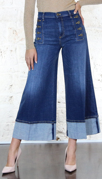 Twinset Milano Jeans cropped con bottoni décor Jeans - Boutique Luisa Trendy