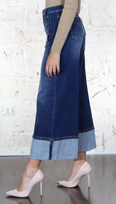 Twinset Milano Jeans cropped con bottoni décor Jeans - Boutique Luisa Trendy