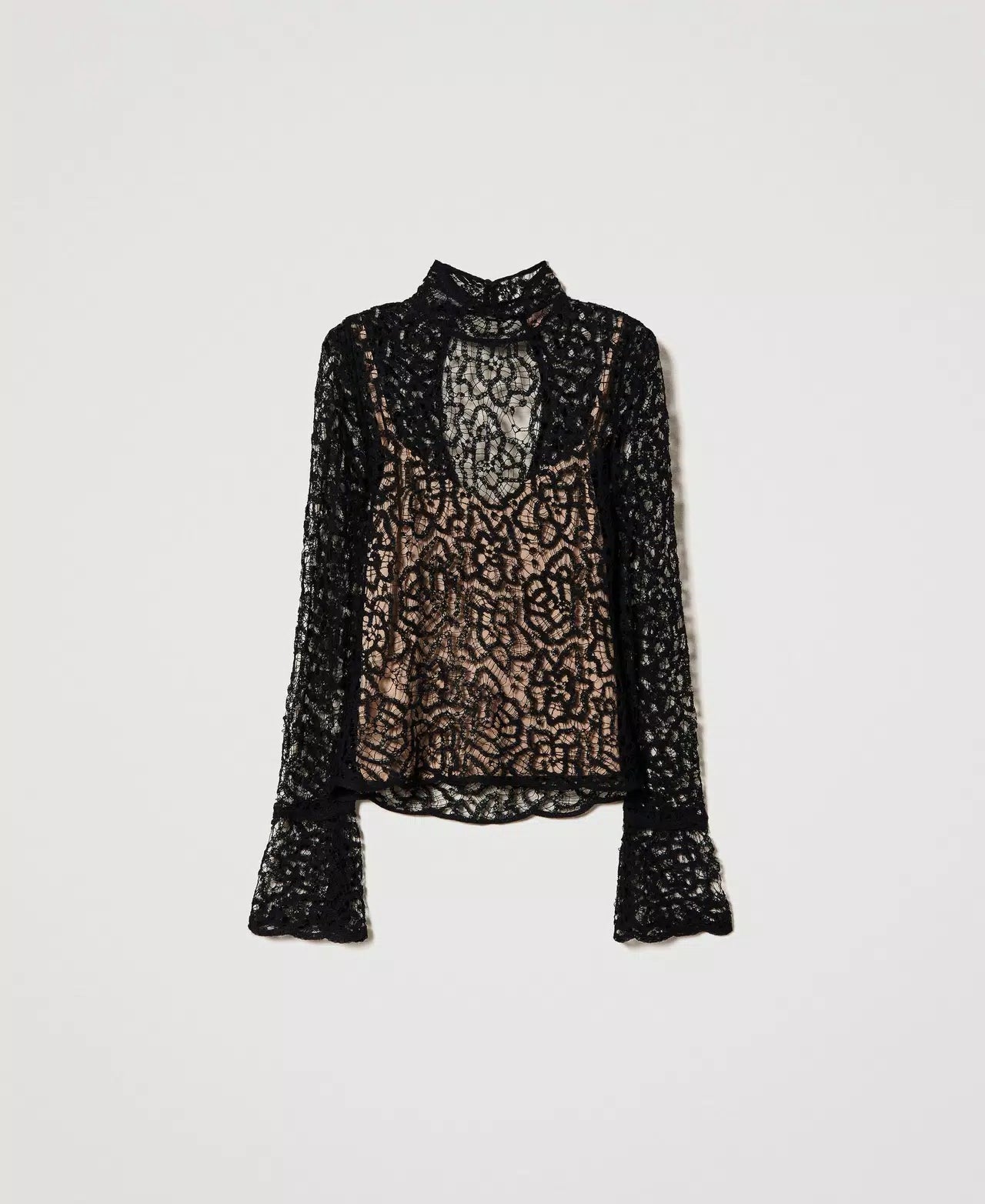 Twinset Milano Maglia crochet con disegno pizzo Maglie e cardigan Donna - Boutique Luisa Trendy