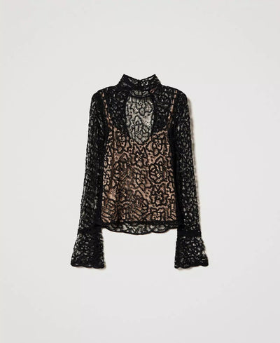 Twinset Milano Maglia crochet con disegno pizzo Maglie e cardigan Donna - Boutique Luisa Trendy