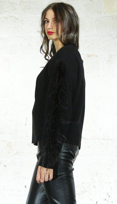 Twinset Milano Maglia in misto lana con piume Maglie e cardigan Donna - Boutique Luisa Trendy