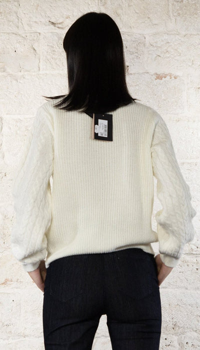 Twinset Milano Maglia in misto lana con trecce Maglie e cardigan Donna - Boutique Luisa Trendy