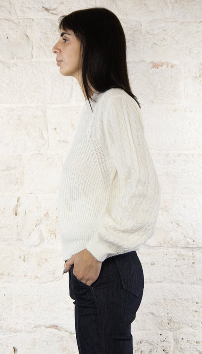 Twinset Milano Maglia in misto lana con trecce Maglie e cardigan Donna - Boutique Luisa Trendy
