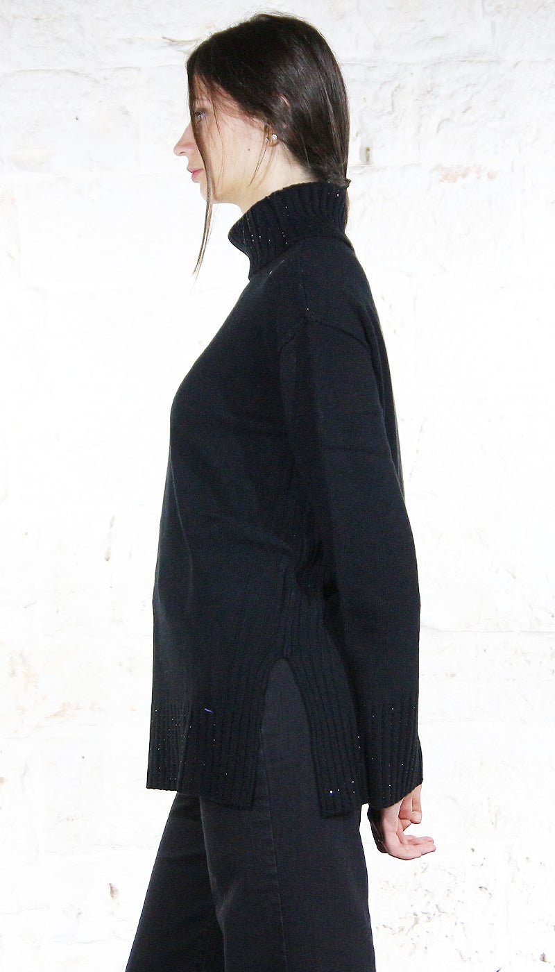 Twinset Milano Maxi maglia in misto lana con strass Maglie e cardigan Donna - Boutique Luisa Trendy