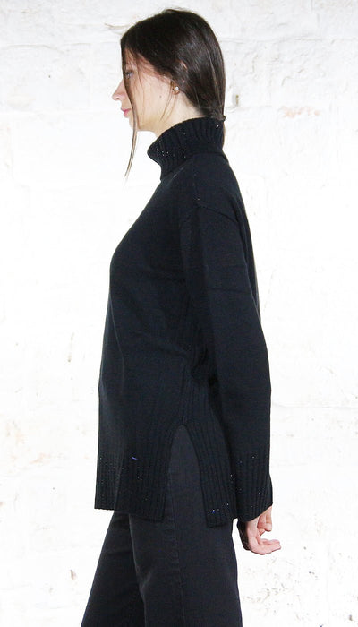 Twinset Milano Maxi maglia in misto lana con strass Maglie e cardigan Donna - Boutique Luisa Trendy