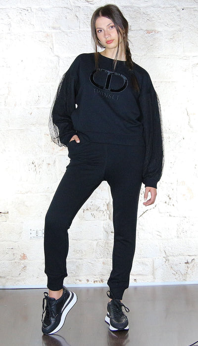 Twinset Milano Pantalone joggings in felpa Pantalone Donna - Boutique Luisa Trendy