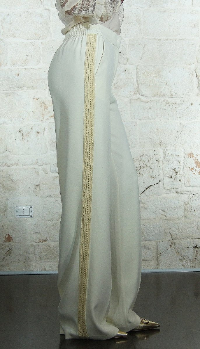 Twinset Milano Pantalone palazzo con banda. 241TP2241 Pantalone Donna - Boutique Luisa Trendy