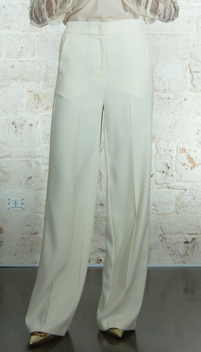 Twinset Milano Pantalone palazzo con banda. 241TP2241 Pantalone Donna - Boutique Luisa Trendy