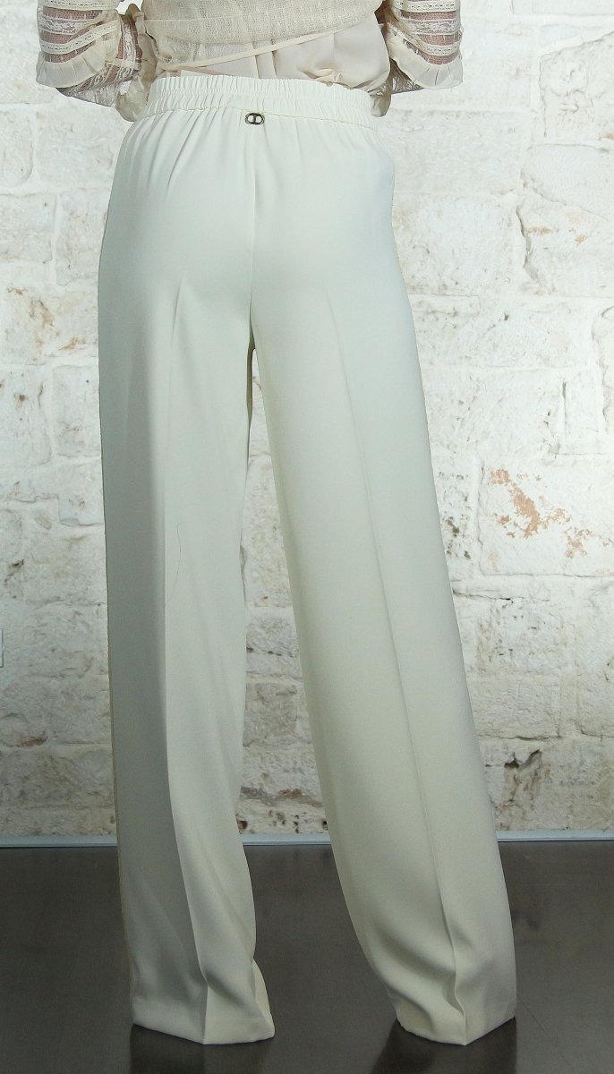 Twinset Milano Pantalone palazzo con banda. 241TP2241 Pantalone Donna - Boutique Luisa Trendy