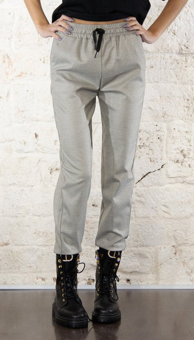 Twinset Milano Pantaloni joggers in pied de poule Pantalone Donna - Boutique Luisa Trendy