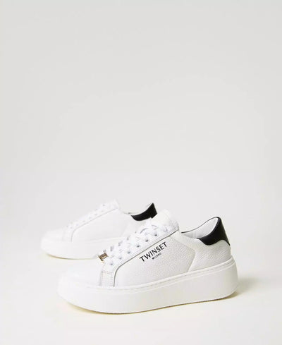 Twinset Milano Sneakers platform in pelle Scarpe - Boutique Luisa Trendy