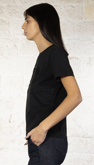 Twinset Milano T-shirt con ricamo logo Oval T 242TT2460 T-Shirt e top - Boutique Luisa Trendy