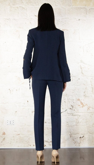 Twinset Milano Tailleur blu in tessuto Capispalla Donna - Boutique Luisa Trendy