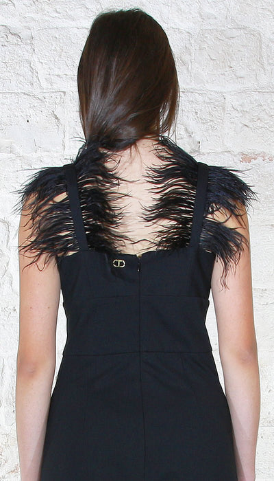 Twinset Milano Tuta lunga con piume Vestiti - Boutique Luisa Trendy