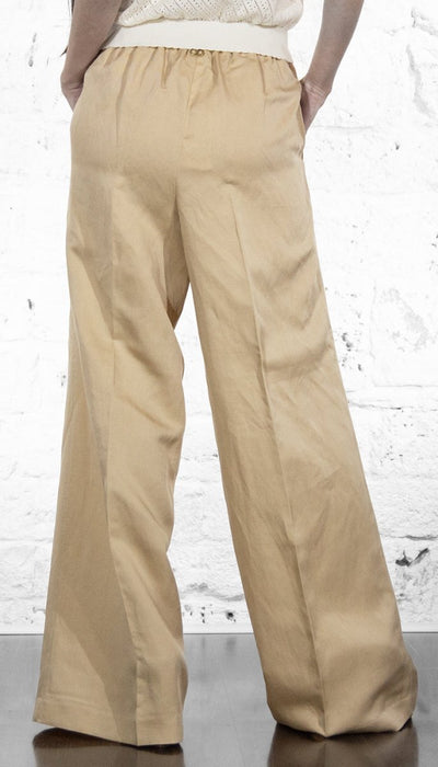 Twinset Pantalone palazzo in misto lino 251TE2143 Pantalone Donna - Boutique Luisa Trendy