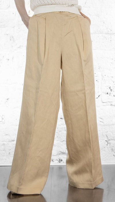 Twinset Pantalone palazzo in misto lino 251TE2143 Pantalone Donna - Boutique Luisa Trendy
