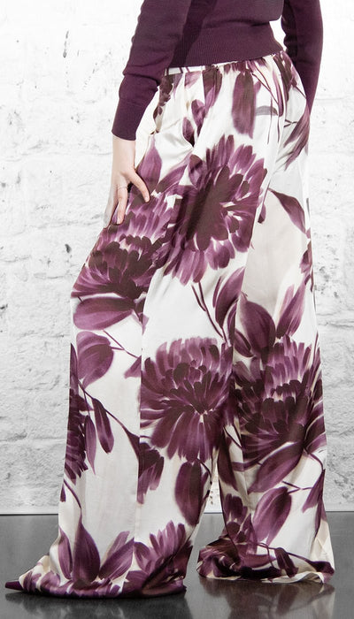 Twinset Pantaloni ampi con stampa a fiori Pantalone Donna - Boutique Luisa Trendy