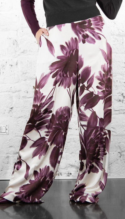 Twinset Pantaloni ampi con stampa a fiori Pantalone Donna - Boutique Luisa Trendy