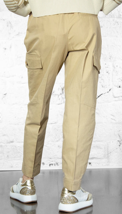 Twinset Pantaloni cargo in gabardine misto cotone Pantalone Donna - Boutique Luisa Trendy