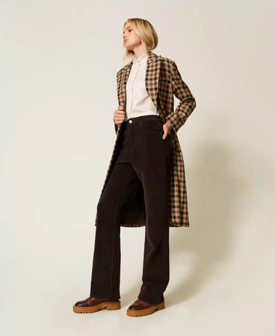 Twinset Pantaloni cinque tasche in velluto corduroy Pantalone Donna - Boutique Luisa Trendy