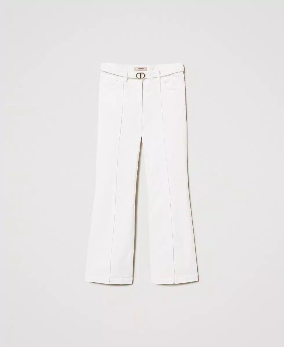 Twinset Pantaloni cropped in bull Jeans - Boutique Luisa Trendy