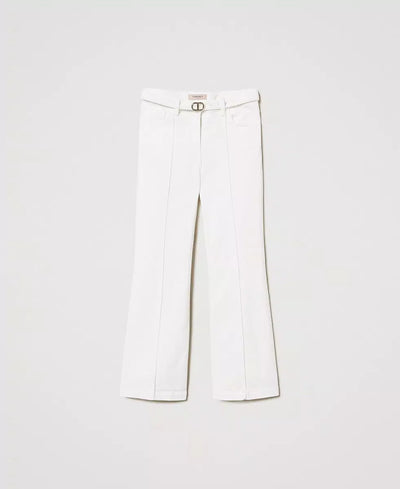 Twinset Pantaloni cropped in bull