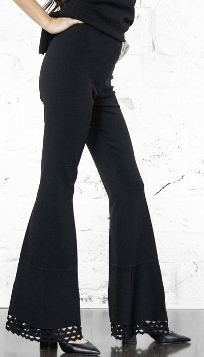 Twinset Pantaloni flare con motivo geometrico Pantalone Donna - Boutique Luisa Trendy