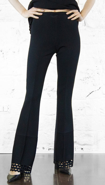 Twinset Pantaloni flare con motivo geometrico Pantalone Donna - Boutique Luisa Trendy