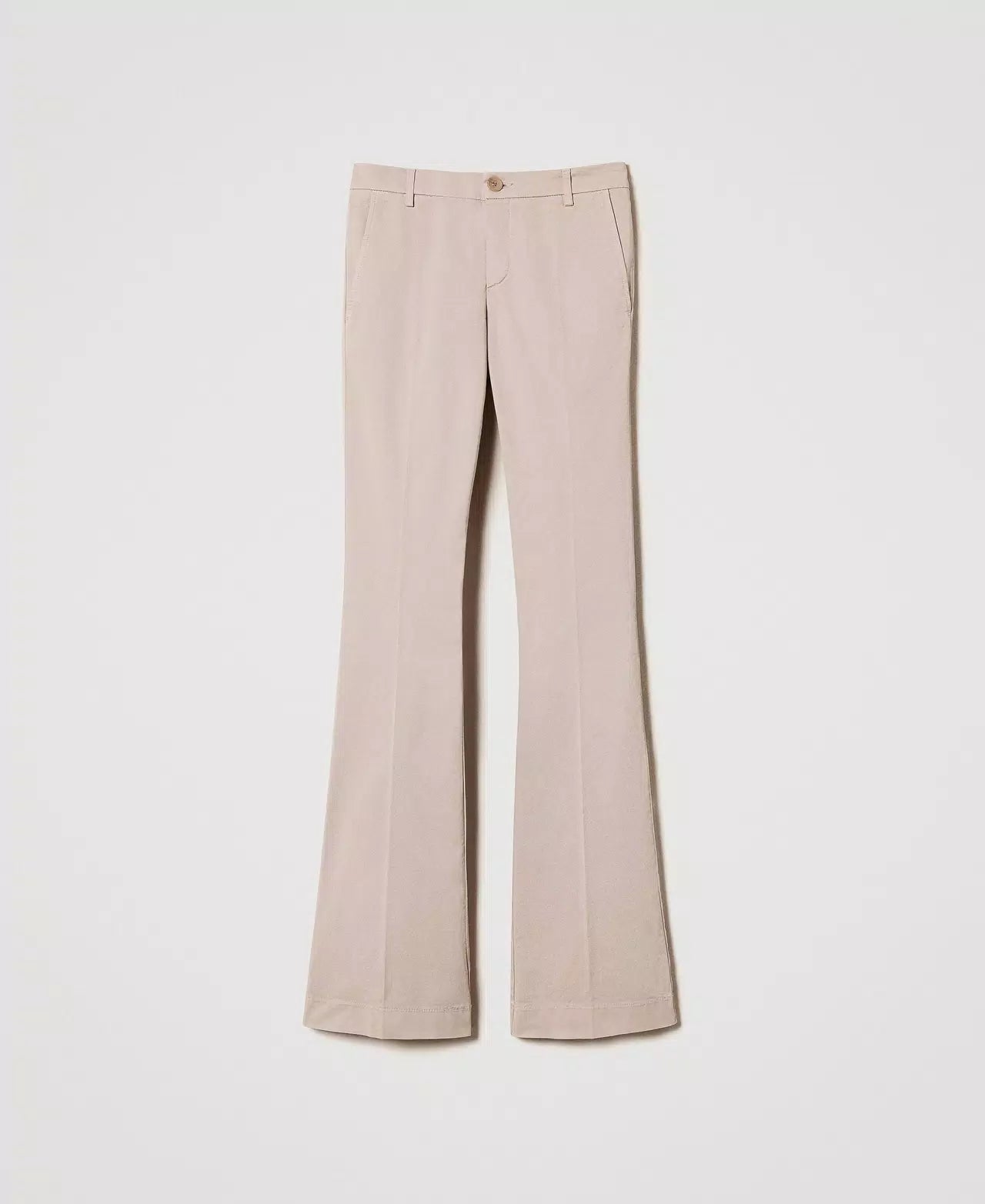 Twinset Pantaloni flare in twill Pantalone Donna - Boutique Luisa Trendy