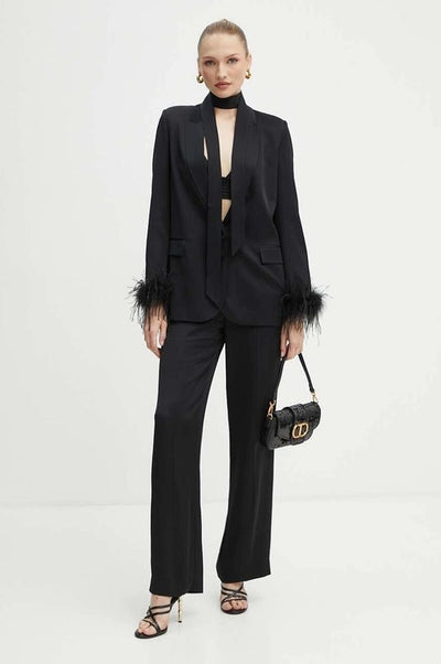 Twinset Pantaloni straight leg in raso Pantalone Donna - Boutique Luisa Trendy
