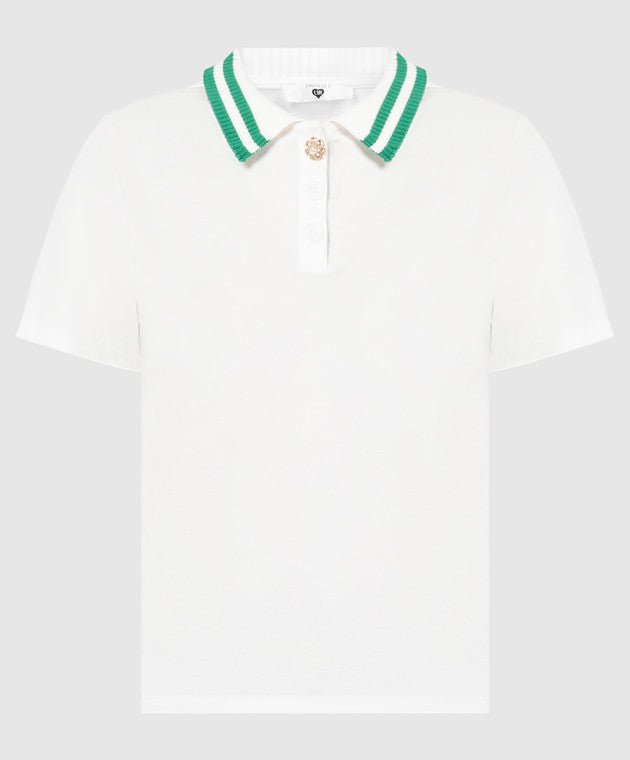 Twinset Polo in cotone con bottone gioiello T-Shirt e top - Boutique Luisa Trendy