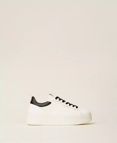 Twinset Sneakers platform in pelle con logo Scarpe - Boutique Luisa Trendy