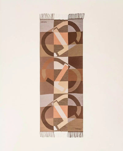 Twinset Stola in panno jacquard con Oval T Sciarpe e foulard - Boutique Luisa Trendy