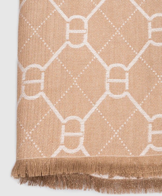 Twinset Stola in viscosa jacquard con Oval T 252TA4210 Sciarpe e foulard - Boutique Luisa Trendy