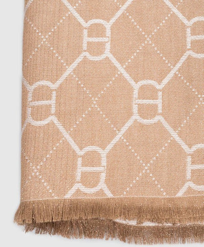 Twinset Stola in viscosa jacquard con Oval T 252TA4210 Sciarpe e foulard - Boutique Luisa Trendy