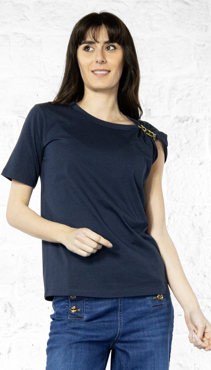 Twinset T-shirt con catena Oval T T-Shirt e top - Boutique Luisa Trendy