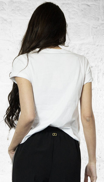 Twinset T-shirt con logo lettering ricamato T-Shirt e top - Boutique Luisa Trendy
