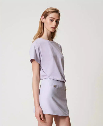 Twinset T-shirt con logo Oval T di strass T-Shirt e top - Boutique Luisa Trendy