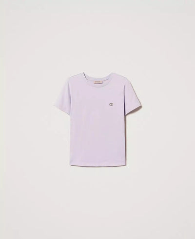 Twinset T-shirt con logo Oval T di strass T-Shirt e top - Boutique Luisa Trendy