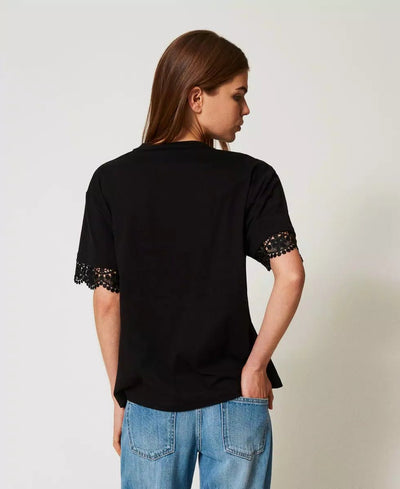 Twinset T-shirt con maniche in pizzo T-Shirt e top - Boutique Luisa Trendy
