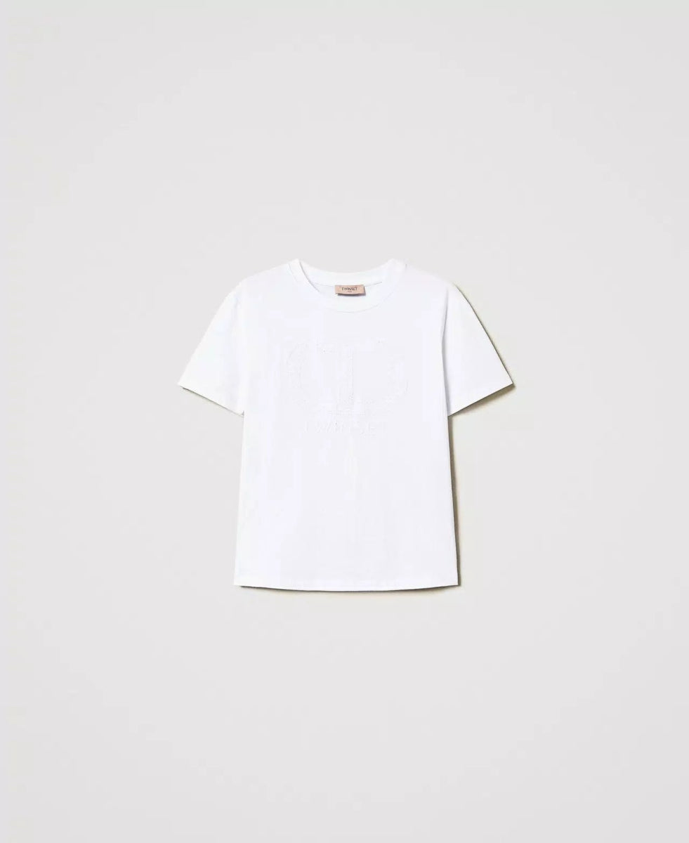 Twinset T-shirt con Oval T ricamato T-Shirt e top - Boutique Luisa Trendy
