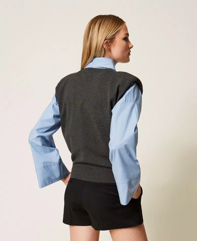 Twinset Top in maglia con maniche ad aletta Maglie e cardigan Donna - Boutique Luisa Trendy
