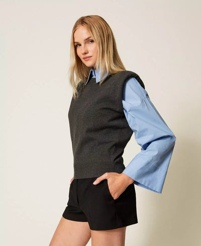 Twinset Top in maglia con maniche ad aletta Maglie e cardigan Donna - Boutique Luisa Trendy