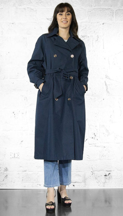 Twinset Trench in twill con bottoni Oval T Capispalla Donna - Boutique Luisa Trendy