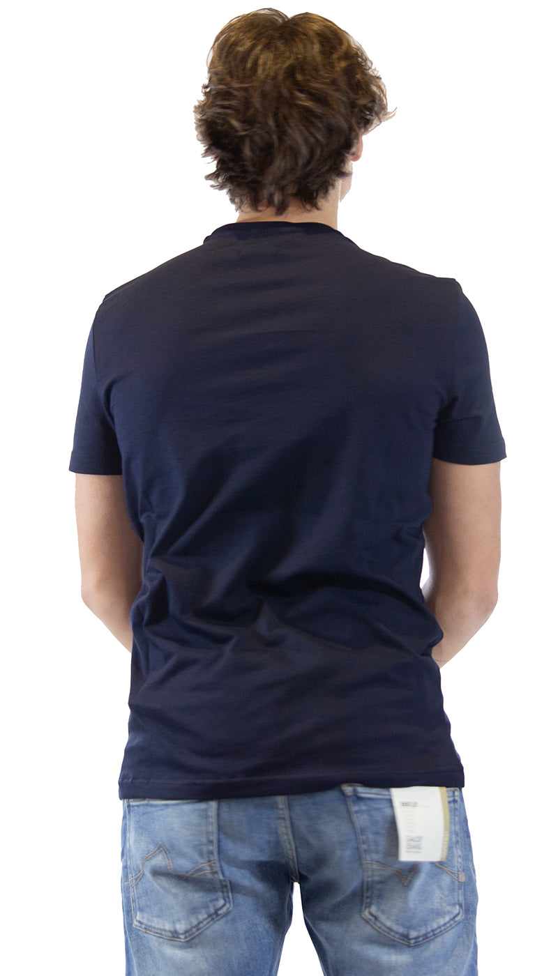 Gaudì Jeans T-shirt blu con stampa. 111GU64131_2801 (6555883307143)