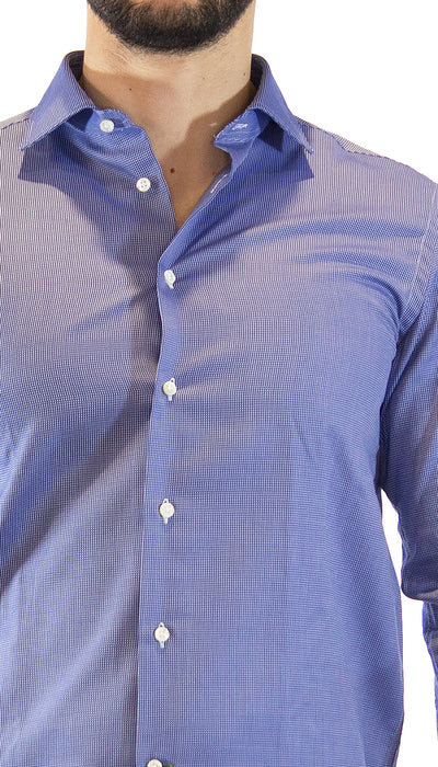 Brancaccio Camicia uomo blu microfantasia. (6558720688263)