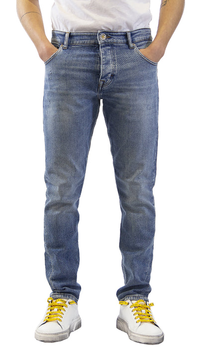 Jeans uomo Gaudì Jeans in denim indaco chiaro. 111GU26044_00 (6553187811463)