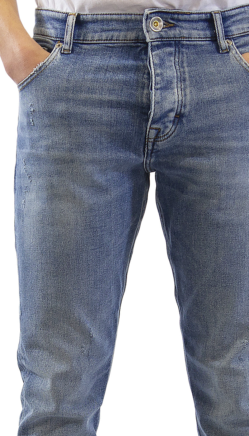 Jeans uomo Gaudì Jeans in denim indaco chiaro. 111GU26044_00 (6553187811463)